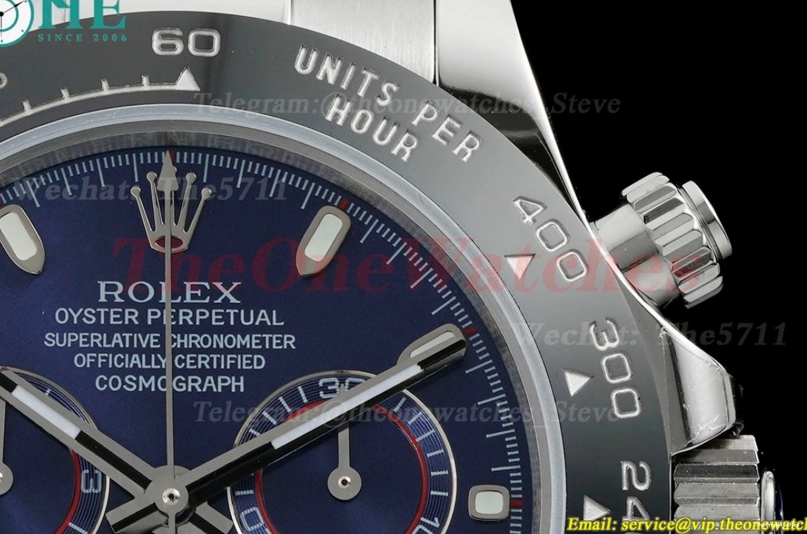 RU Dial Blue A7750 40mm OMF Daytona SS 116519 0309